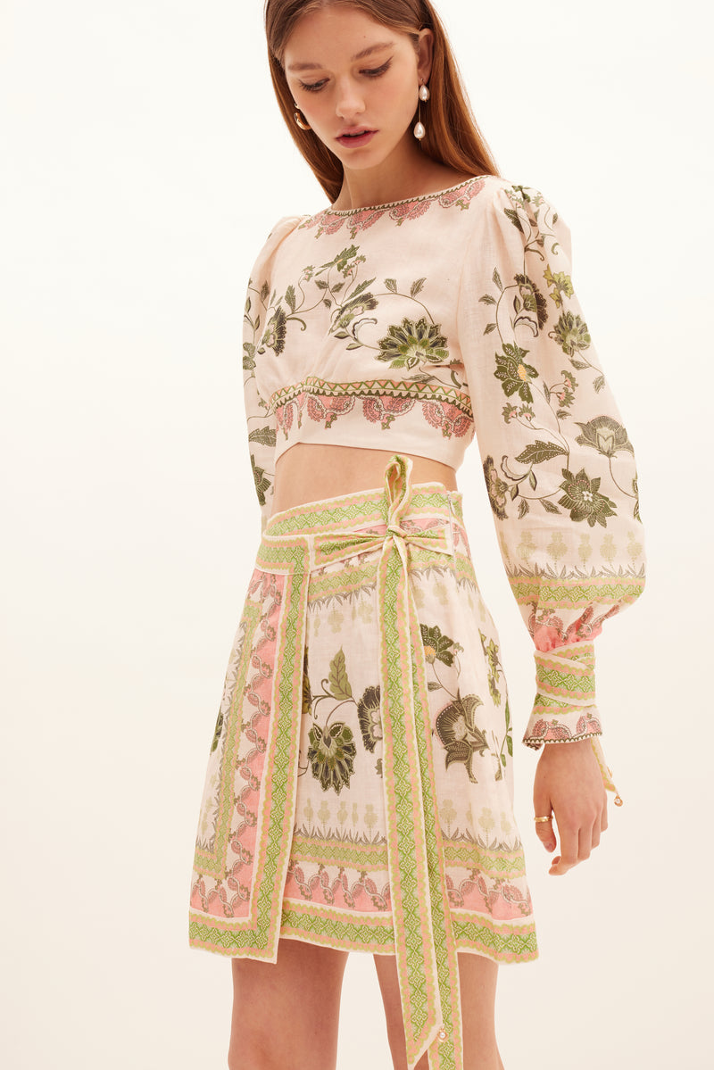 Baja Wrap Mini Skirt