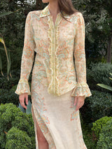 Fiordaliso Frill Blouse