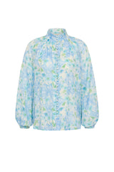 Poinsettia Buttoned Blouse