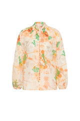 Tacana Tie Buttoned Blouse