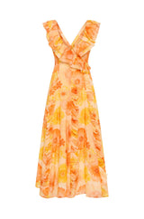Cosmos Frill Gown