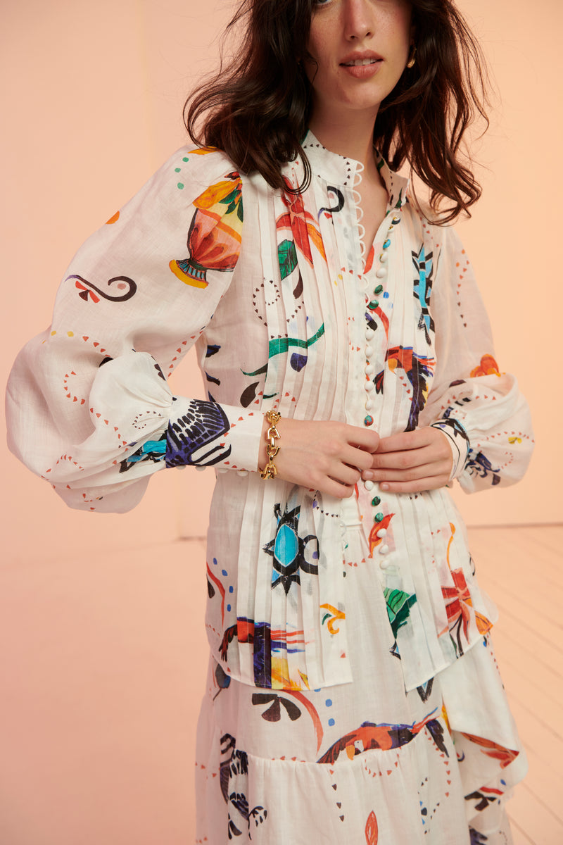 Cordia Buttoned Blouse