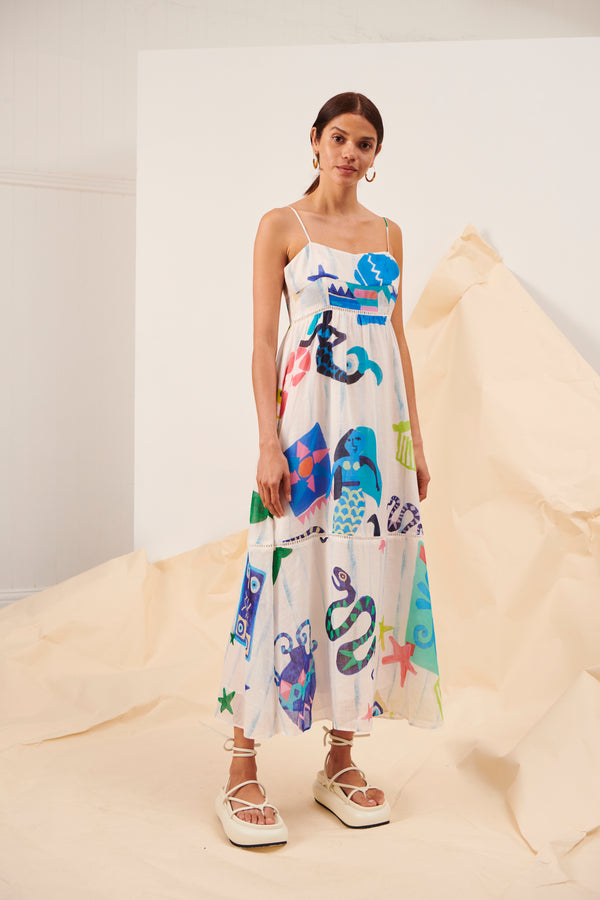 Pella Ladder Bustier Dress