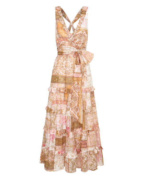 Larissa V Ruched Gown